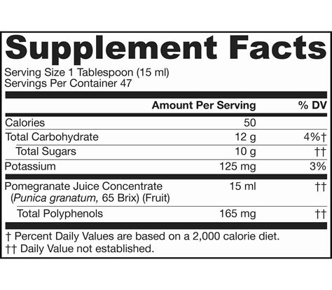 Pomegranate Juice Concentrate Nutrition Facts Besto Blog