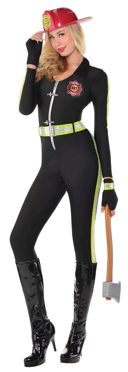 fired up firefighter lady costume the costume shoppe