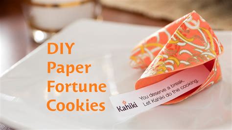 Fortune Cookie Paper Game How To Make Paper Fortune Cookies Too