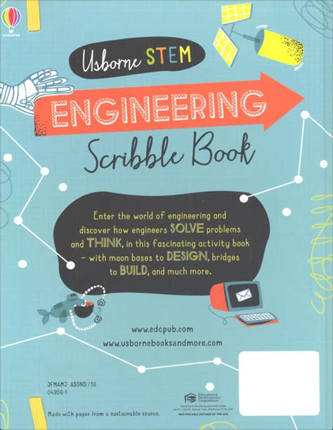 Engineering Scribble Book Stem Scribble Books Usborne 9780794544188