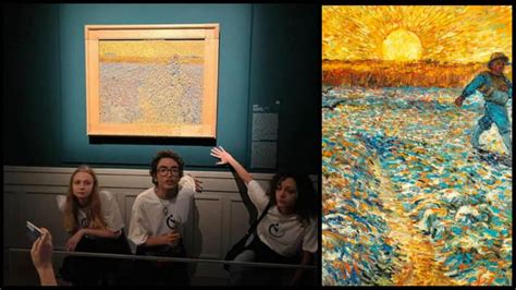 Another Attack On Priceless Paintings Climate Activists Throw Pea Soup