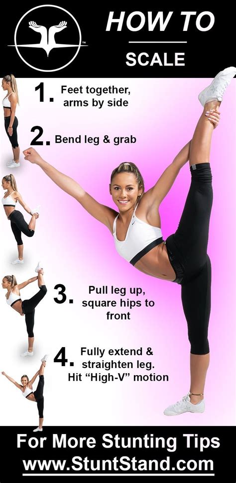 How To Do A Scale Gymnastics For Beginners Cheerleading Workouts