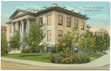 100 Years Carnegie Carnegie Carnegie Library In Spokane Washington