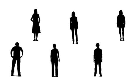 Person Silhouette Standing At Getdrawings Free Download