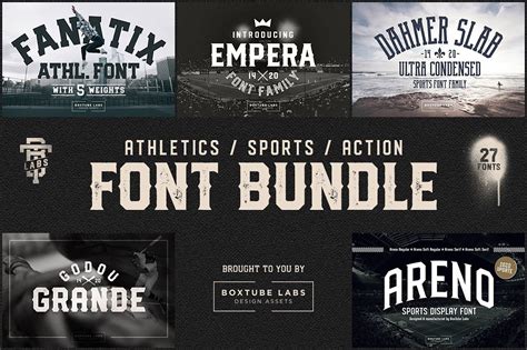30 Athletic Font Options For Sports Brands And Niches