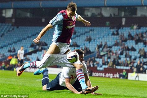 Aston Villa Nicklas Helenius Shoots At Goal In His Pants Against