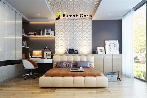 Jasa desain interior kamar tidur murah & terbaik dari dari beragam tenaga profesional di arsitag.com. Kumpulan desain interior Kamar Tidur - 3D render by RUMAH ...