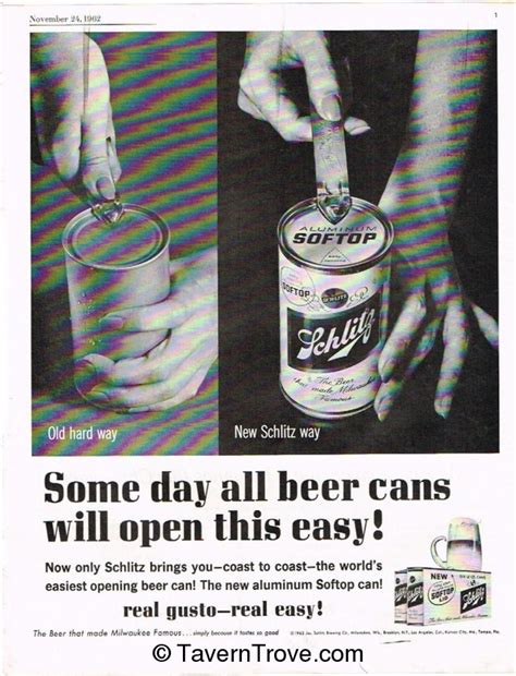 Item 22252 1962 Schlitz Beer Paper Ad