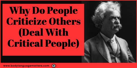 Why Do People Criticize Others Deal With Critical People