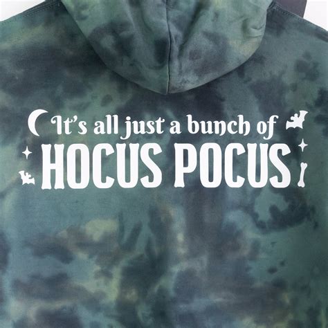 Hocus Pocus Embroidered Tie Dye Hoodie Green Teeq