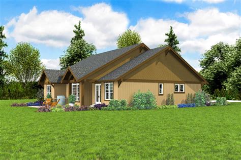 Craftsman Ranch Home Plan With Two Master Suites 69727am