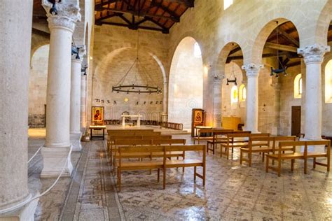 The Church Of The Multiplication In Tabgha Israel Editorial Image