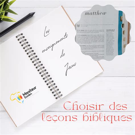 Choisir Des Le Ons Bibliques Les Enseignements De J Sus Moniteurecodim