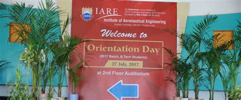 Orientation Day Iare Best Engineering College