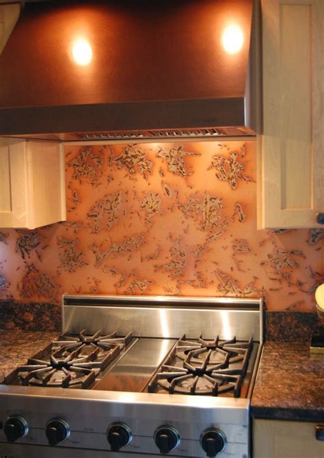 Heavy Copper Backsplash Sheets Copper Backsplash Tuscan Kitchen Diy