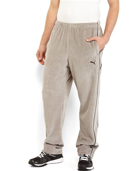 Lyst Puma Grey Velour Pants In Gray For Men