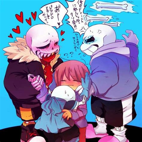 sans x frisk undertale underfell underswap undertale イラスト サンフリ 漫画 undertale 漫画