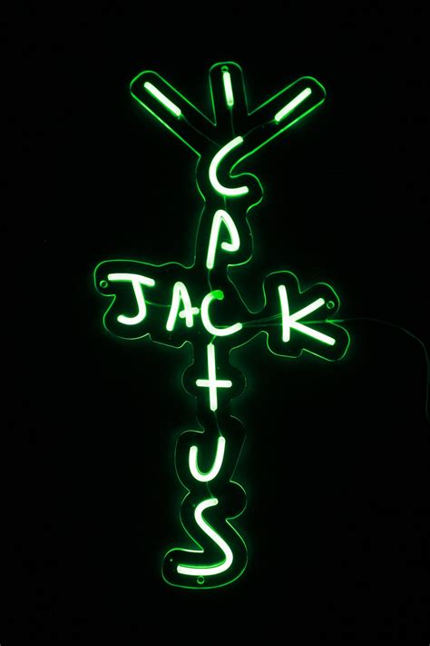 Cactus Jack Inspiré Par Travis Scott A Conduit Neon Signe Etsy France