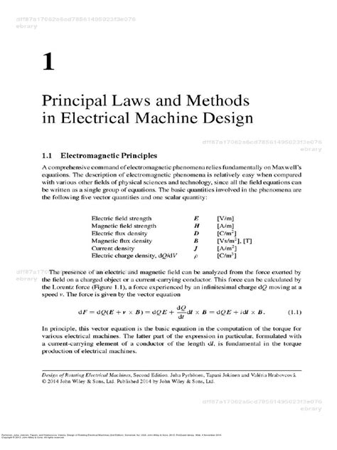 Design Of Rotating Electrical Machines 2nd Edition Pdf All Rights