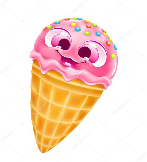 Funny Ice Cream Cone Stock Vector Image By ©laduhis72 117587886