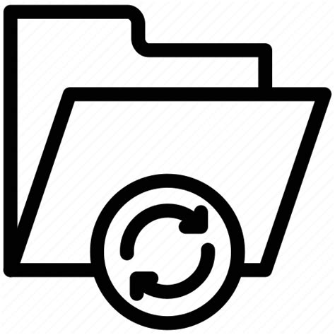Exchange, folder refresh, processing folder, refresh, reload, rotate, sync, update icon