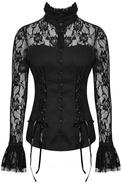 Victorian Inspired High Neck Lace Blouse