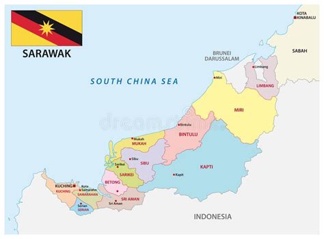 Browse our sarawak map images, graphics, and designs from +79.322 free vectors graphics. Indonesia Administrative Map With Flag Stock Illustration ...