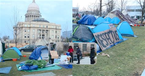Protest Tent City Pops Up Near Idaho Capitol Demanding Respect Us