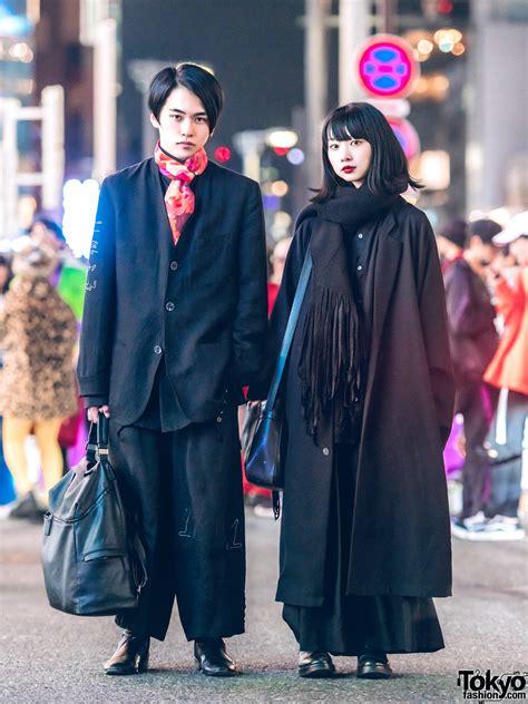 Tokyo Fashionmika And Tsukasa On The Street In Harajuku Wearing