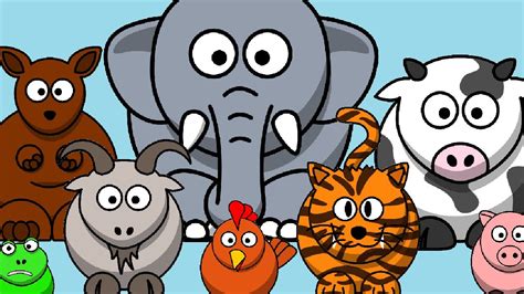The Animal Sounds Song Kids Learning Videos Youtube