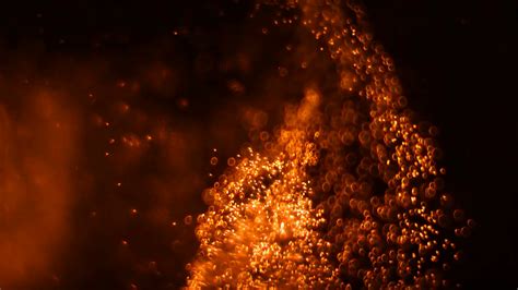 Abstract Orange Magic Particles In Motion Stock Footage Sbv 346515067