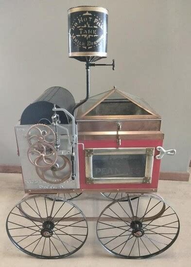 Antique Peanut Roaster Vending Cart In United States