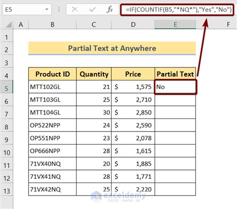 Check If Cell Contains Partial Text In Excel 5 Ways Exceldemy