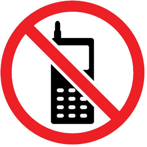 No Cell Phone - ClipArt Best png image