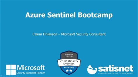 Azure Sentinel Bootcamp Satisnet Training Youtube