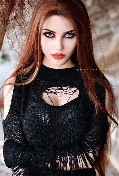 ️ Redhead Beauty ️ Dayana Crunk Gothic Girls Gothic Fashion Gothic