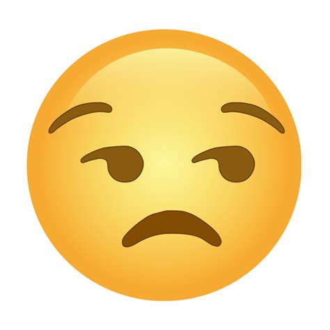 😒 Unamused Face Emoji Psfont Tk