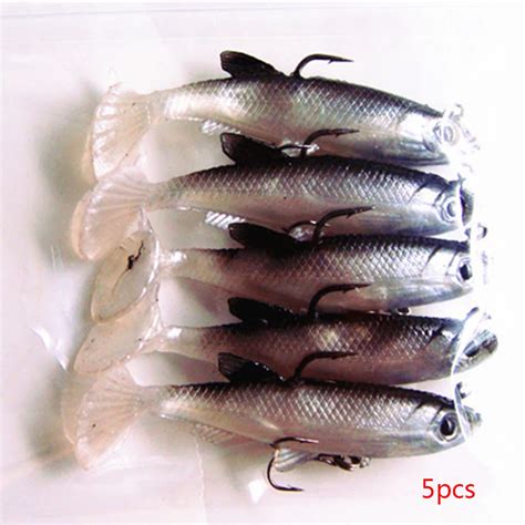 1pc5pcs Fishing Lures 11cm 8cm Artificial Baits Silicone Fishing Lures