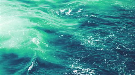 Wallpaper For Desktop Laptop Vq24 Wave Nature Water Blue Green Sea