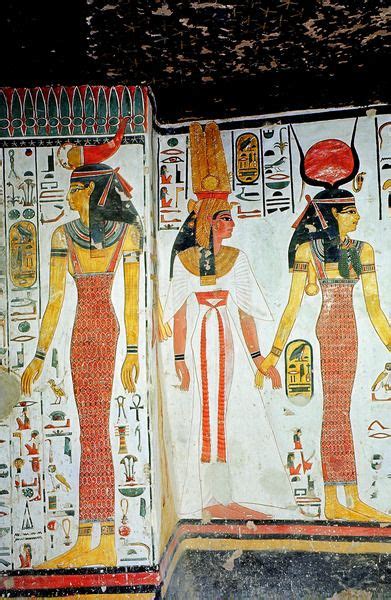 Wall Painting Depicting Serket Queen Nefertari With Images