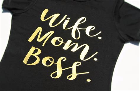 Wife Mom Boss Shirt Funny T Shirts For Women Trendy Shirts Mom Boss Shirt Wife Mom Boss