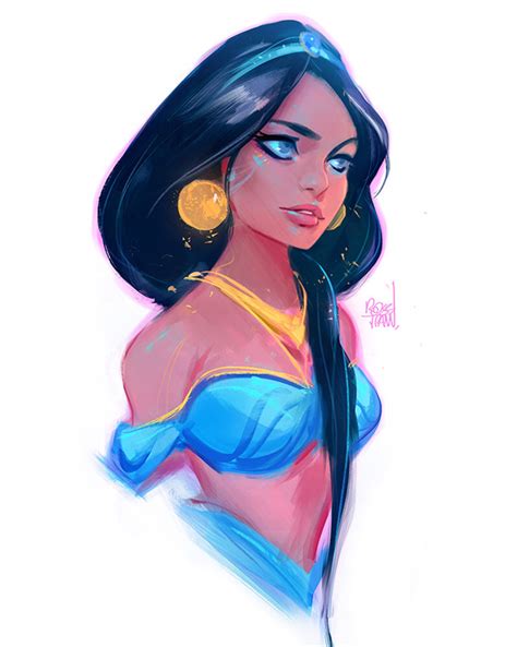 Princess Jasmine Sketch By Rossdraws On Deviantart Disney In 2019