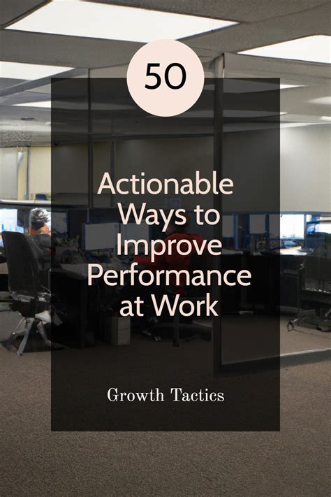 50 Actionable Ways To Improve Performance At Work In 2023 Business