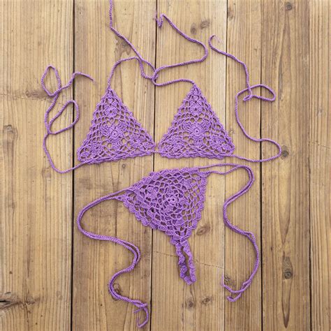 05 crochet microkini sexy g thong brazilian monokini string bikini trikini ebay