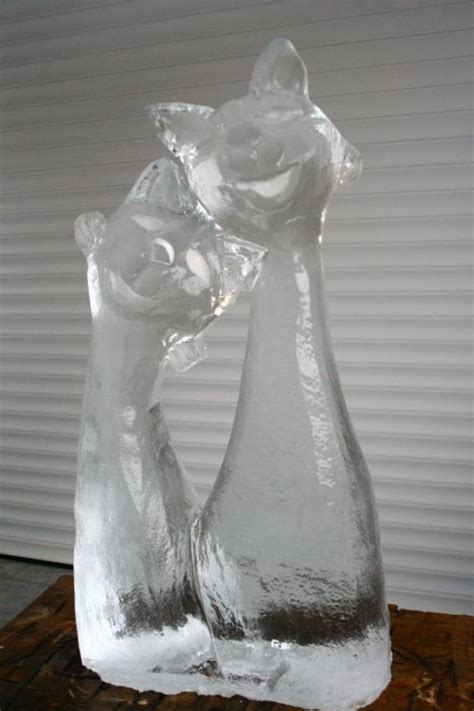 Happy Cats Ice Sculptures Happy Cat Sculpture
