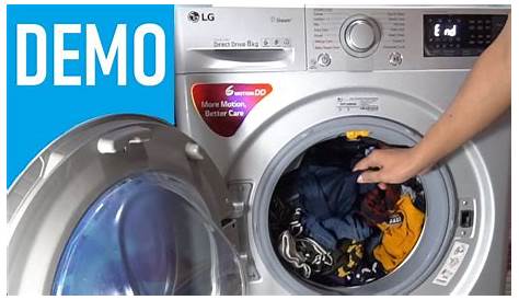 LG Front Load Washing Machine FHT1208SWL - Demo - YouTube