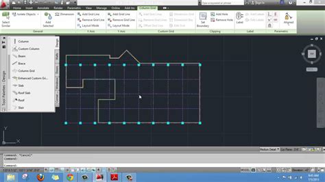 Creating A Layout Grid On Autocad Architecture Youtube