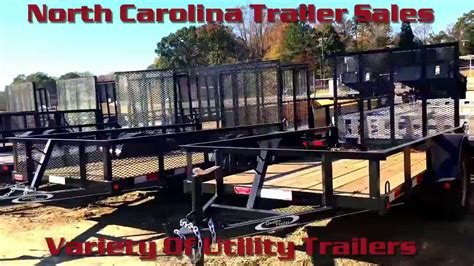 Nc Trailer Sales Utility Trailers For Sale Youtube