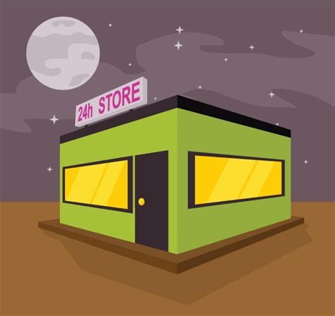 Convenience Store Vector Clip Art Ai Eps Uidownload