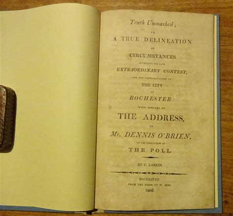 Truth unmasked; or, A true delineation of circumstances attending the